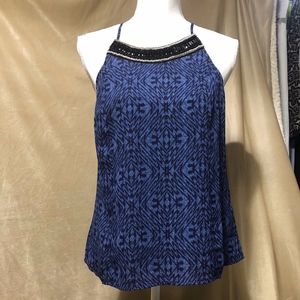 Shameless Brand Blue Top with beading